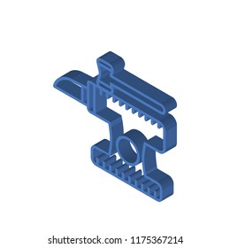 Anvil isometric left top view 3D icon