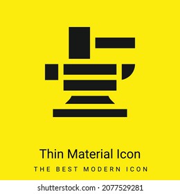 Anvil minimal bright yellow material icon