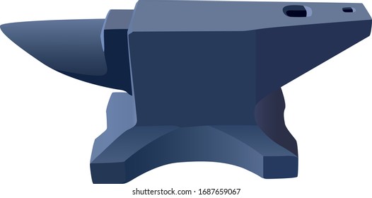 anvil realistic vector illustration isolated