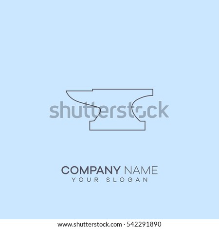 anvil sign. icon design
