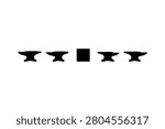 Anvil Silhouette Vector Collection Set