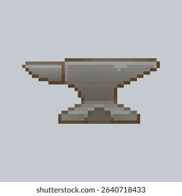 an anvil tool in pixel art style