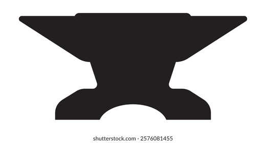 An anvil. The workshop. A steel mill. Vector. Illustration
