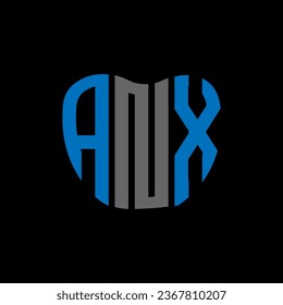 ANX letter logo creative design. ANX unique design.
