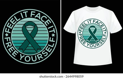 Anxiety awareness design for t-shirt, hoodie, bags, mugs, stickers, banner, poster, icon, logo etc. 