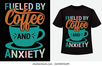 Anxiety awareness design for t-shirt, hoodie, bags, mugs, stickers, banner, poster, icon etc.