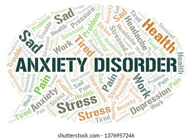 Anxiety Disorder Word Cloud Stock Vector (Royalty Free) 1376957246 ...