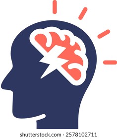Anxiety Icon Element For Design