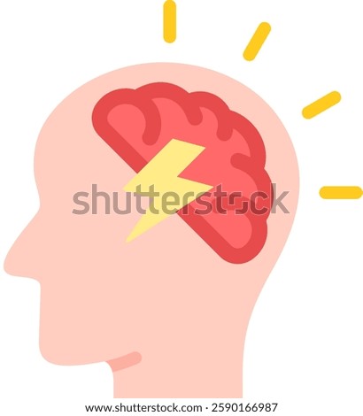 Anxiety Icon Element For Design