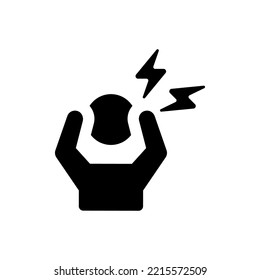 Anxiety icon (Simple vector illustration)