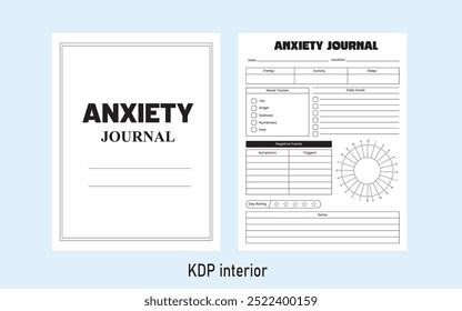 anxiety journal Kdp Interior Template
