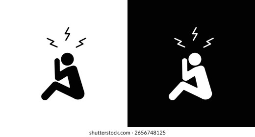 Anxiety or stress icon Vector scalable graphics