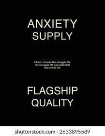 Anxiety supply tee shirt design