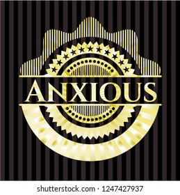 Anxious gold emblem