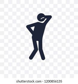 anxious human transparent icon. anxious human symbol design from Feelings collection. Simple element vector illustration on transparent background.