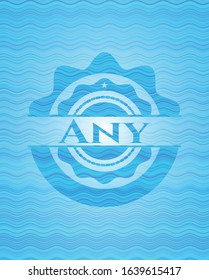 Any light blue water emblem background. Vector Illustration. Detailed.