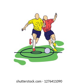 Any Pose Soccer Illustration