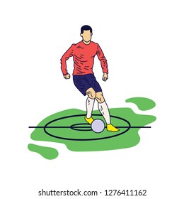 Any Pose Soccer Illustration
