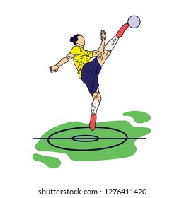 Any Pose Soccer Illustration