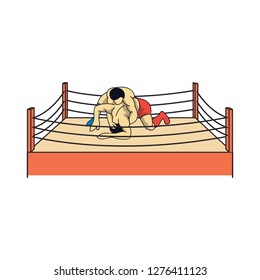 Any Pose Wrestling Art Illustration