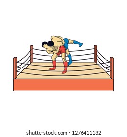 Any Pose Wrestling Art Illustration