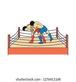 Any Pose Wrestling Art Illustration