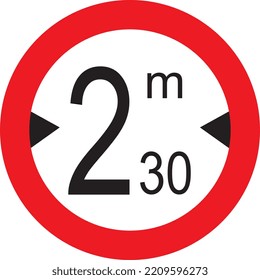 Cualquier vehículo que sea más ancho y que esté prohibido