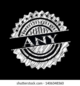 Any written with chalkboard texture. Vector Illustration. Detailed.