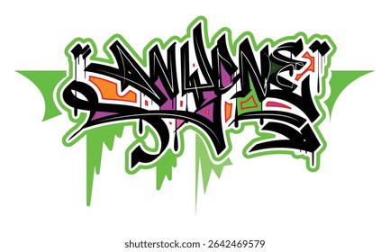 QUALQUER PALAVRA graffiti estilo design