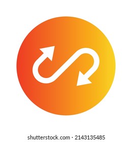 Anyswap Cryptocurrency token icon. ANY token symbol. Cryptocurrency vector icon. Flat Vector illustration - Vector