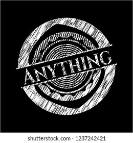 Anything chalkboard emblem