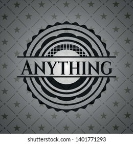 Anything dark badge. Vector Illustration. Detailed.