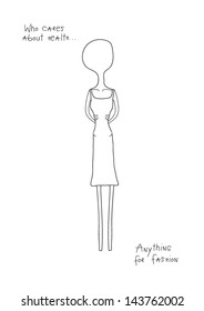 Anything for Fashion - Health vector illustration