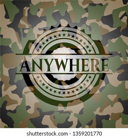 Anywhere camouflage emblem