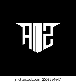 ANZ letter logo design with white background in illustrator, vector logo modern alphabet font overlap style, calligraphy designs for logo, Poster, Invitation, etc.