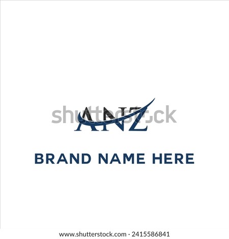 ANZ logo. A N Z design. White ANZ letter. ANZ, A N Z letter logo design. Initial letter ANZ linked circle uppercase monogram logo. Stock fotó © 