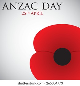 ANZAC (Australia New Zealand Army Corps) Day card in vector format.