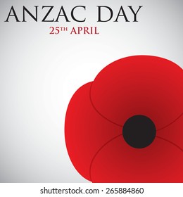 ANZAC (Australia New Zealand Army Corps) Day card in vector format.