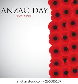 ANZAC (Australia New Zealand Army Corps) Day card in vector format.