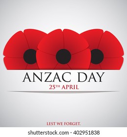 ANZAC (Australia New Zealand Army Corps) Day card in vector format.