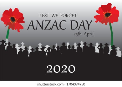 ANZAC day 2020 vector art