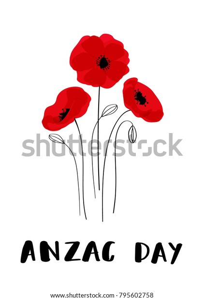 Anzac Day Australia New Zealand Army Stock Vector (Royalty Free) 795602758