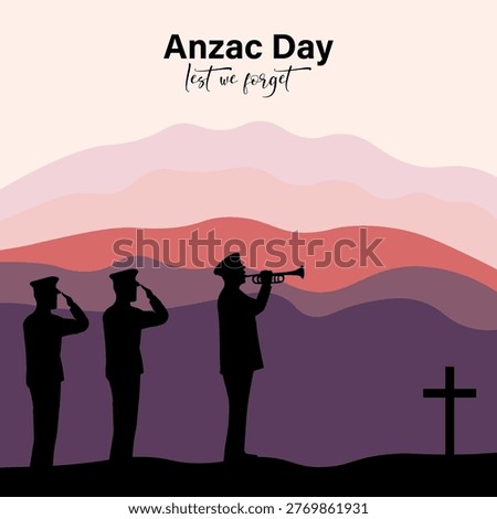Anzac Day background with a quiet dawn-inspired scene, soft light tones, and symbolic elements reflecting remembrance, unity, and silent respect.