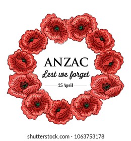 Anzac Day Banner, Vector