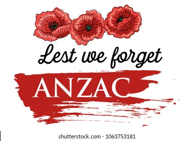 Anzac Day Banner, Vector