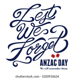 Anzac Day Banner, Vector Illustration