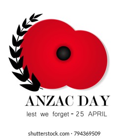 ANZAC Day card. vector