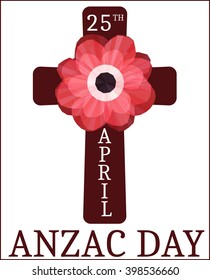 Anzac day.  Day card in vector format.