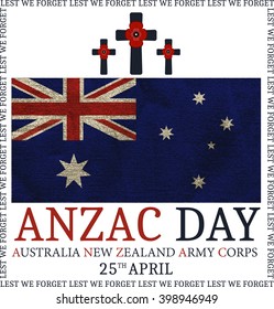 Anzac day.  Day card in vector format.