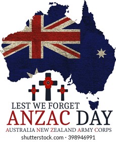 Anzac day.  Day card in vector format.